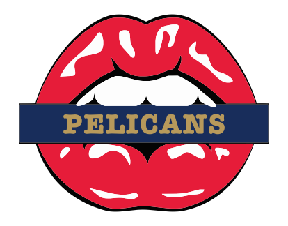 New Orleans Pelicans Lips Logo vinyl decal